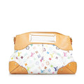 White Louis Vuitton Monogram Multicolore Judy MM Satchel