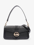 Coach Georgie Crossbody Black Grained Leather