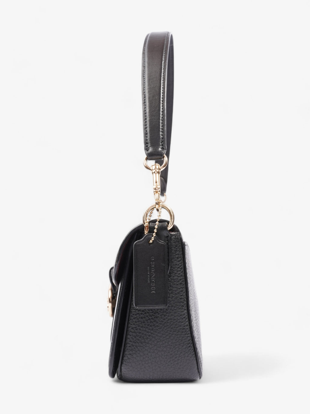Coach Georgie Crossbody Black Grained Leather