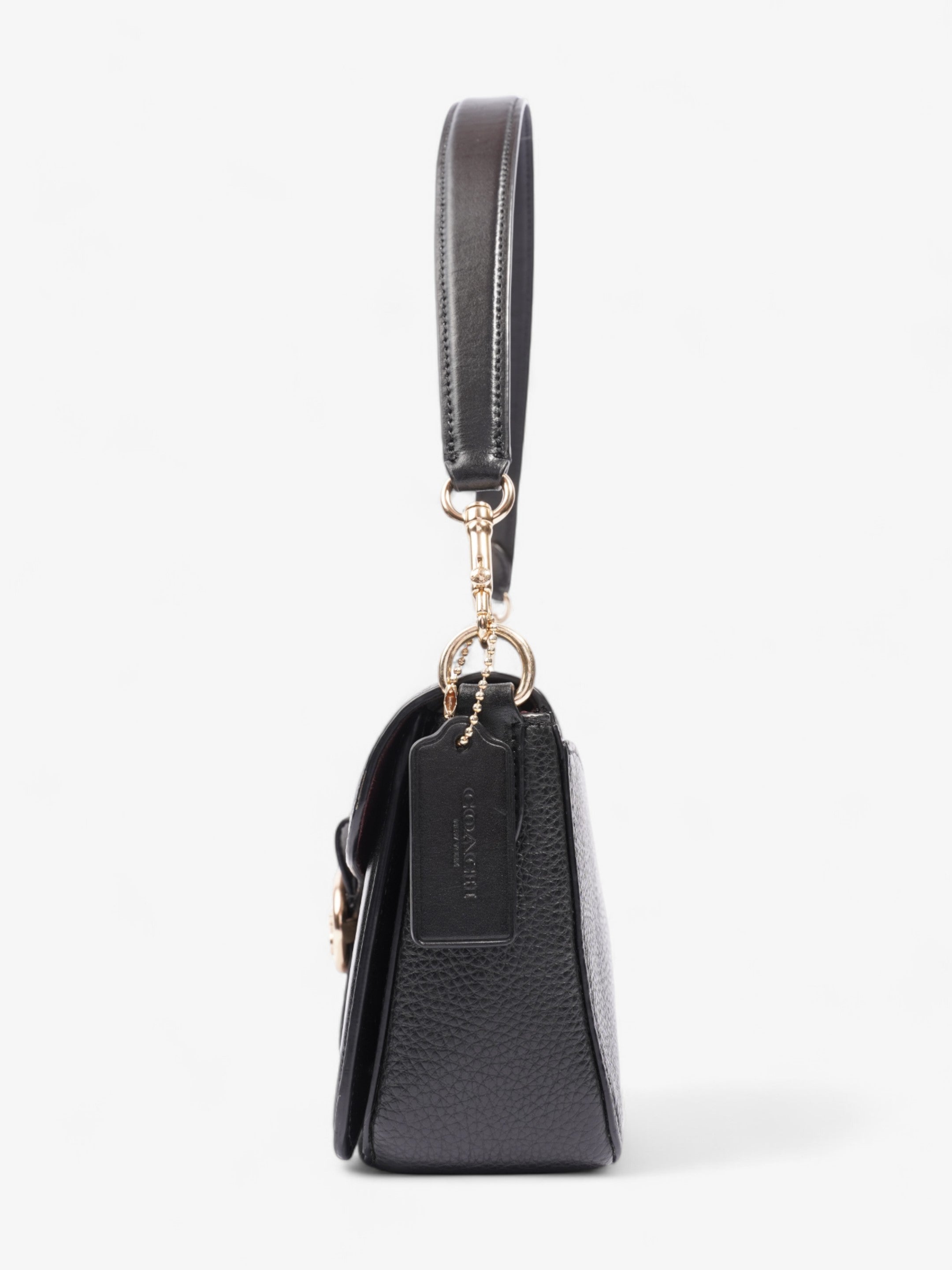 Coach Georgie Crossbody Black Grained Leather