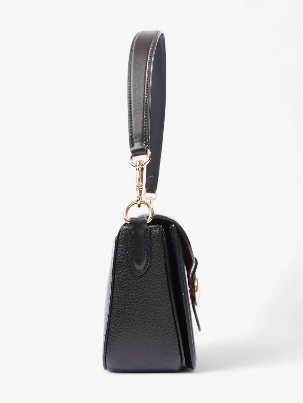 Coach Georgie Crossbody Black Grained Leather