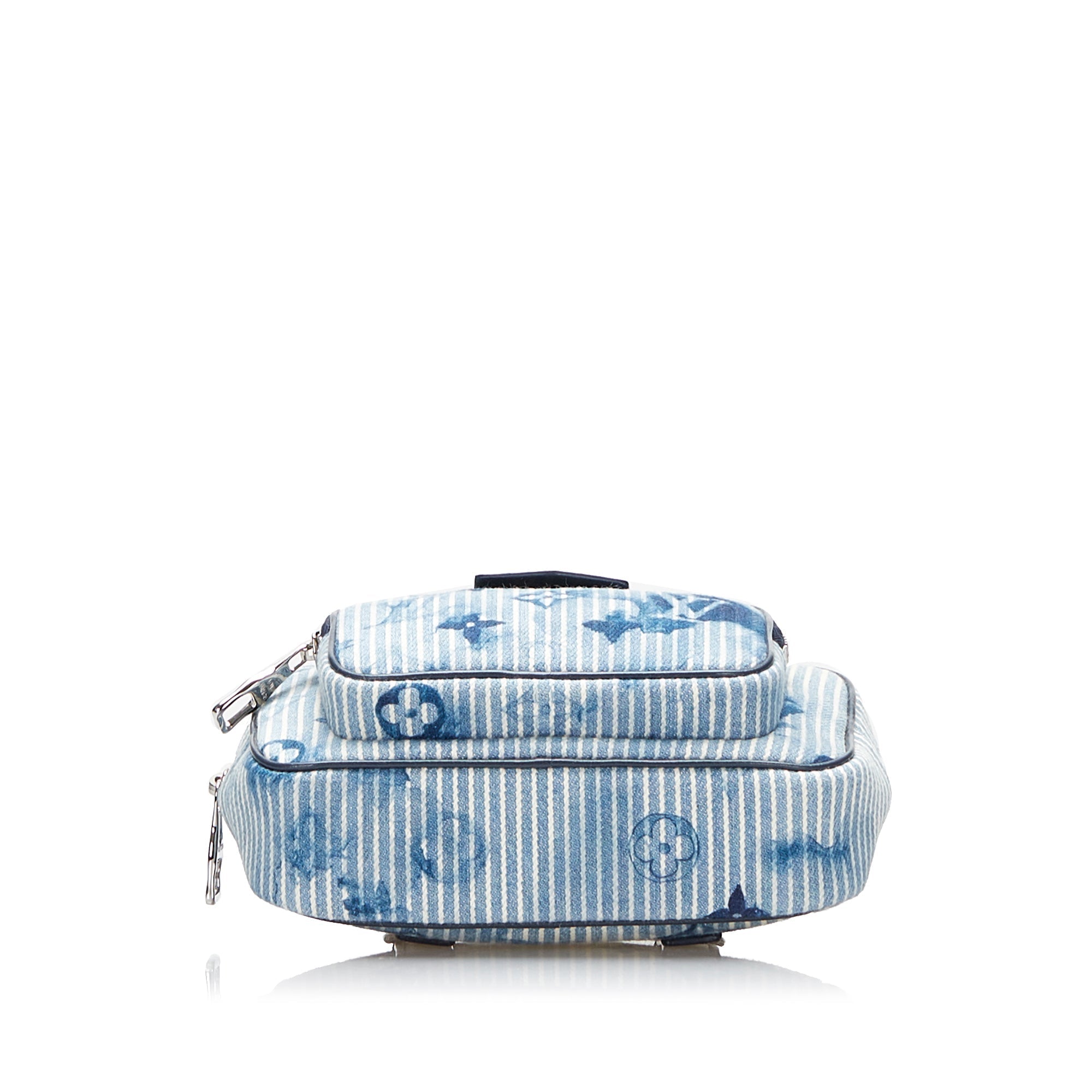 Louis Vuitton Outdoor Pouch Striped Watercolor Monogram Denim