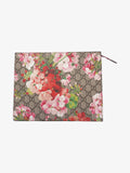 Gucci Cosmetic Case GG Supreme / GG Bloom / Antique Rose Coated Canvas Large