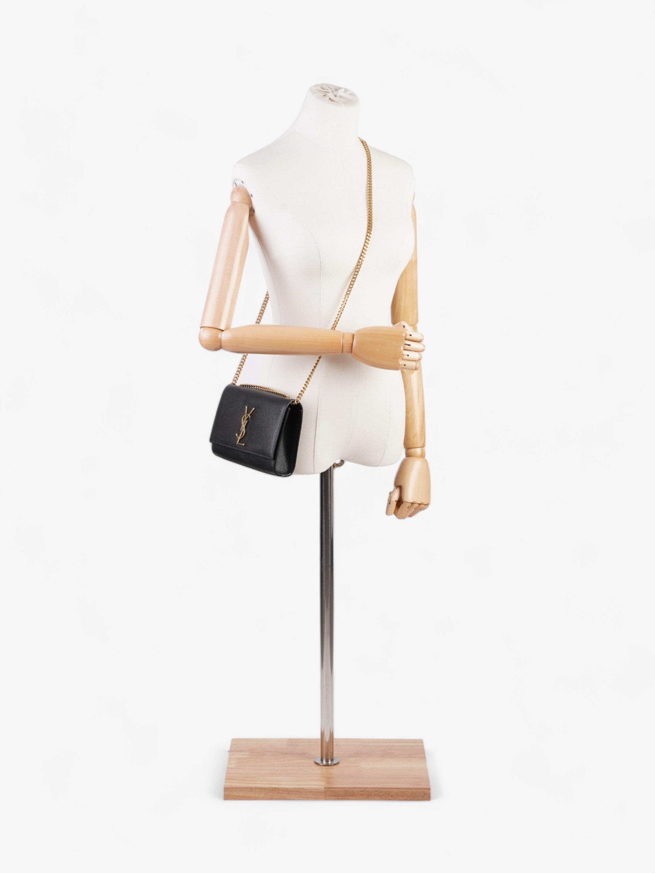 Saint Laurent Kate Black Leather Small