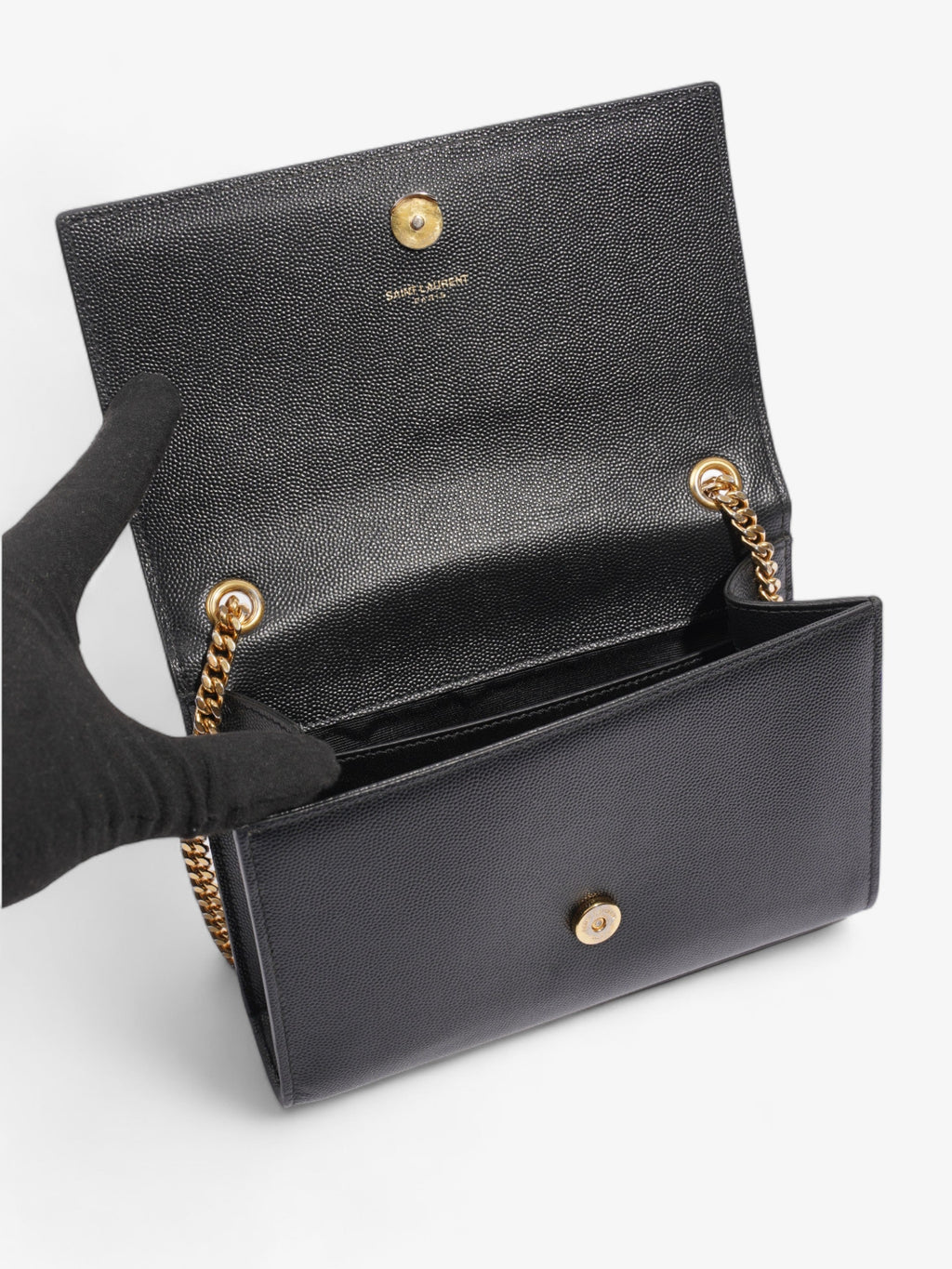 Saint Laurent Kate Black Leather Small