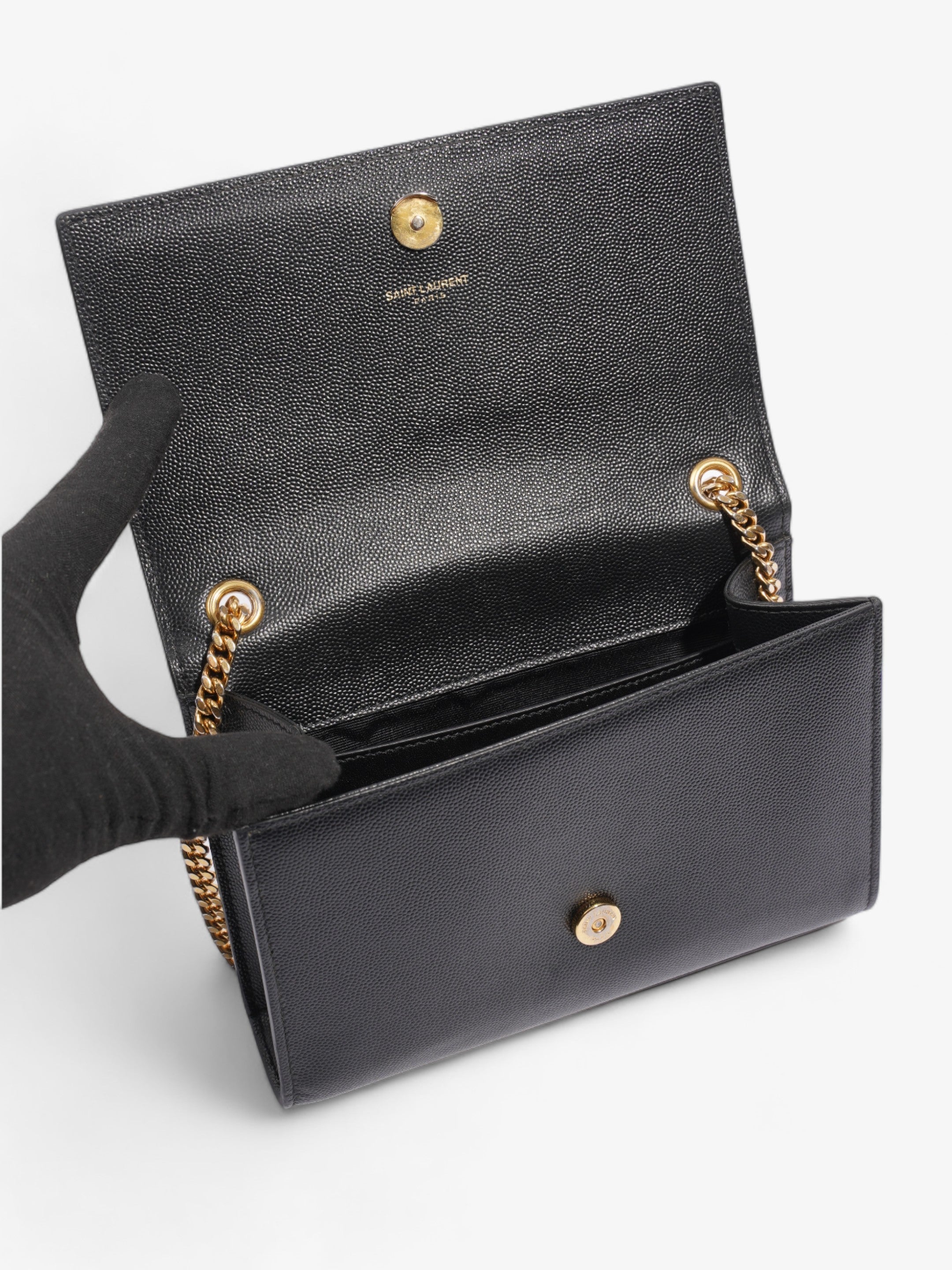 Saint Laurent Kate Black Leather Small
