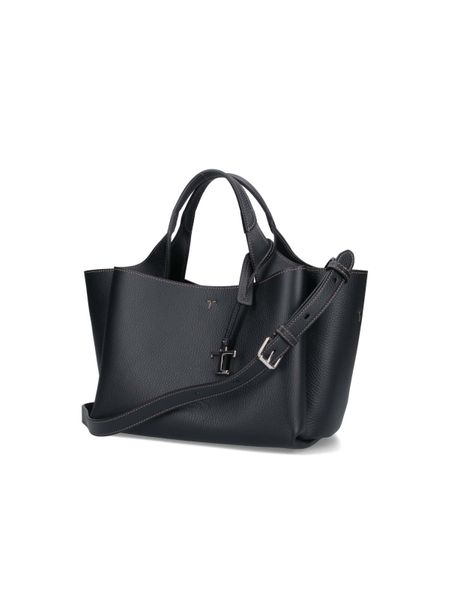 T Timeless Mini Leather Tote Bag