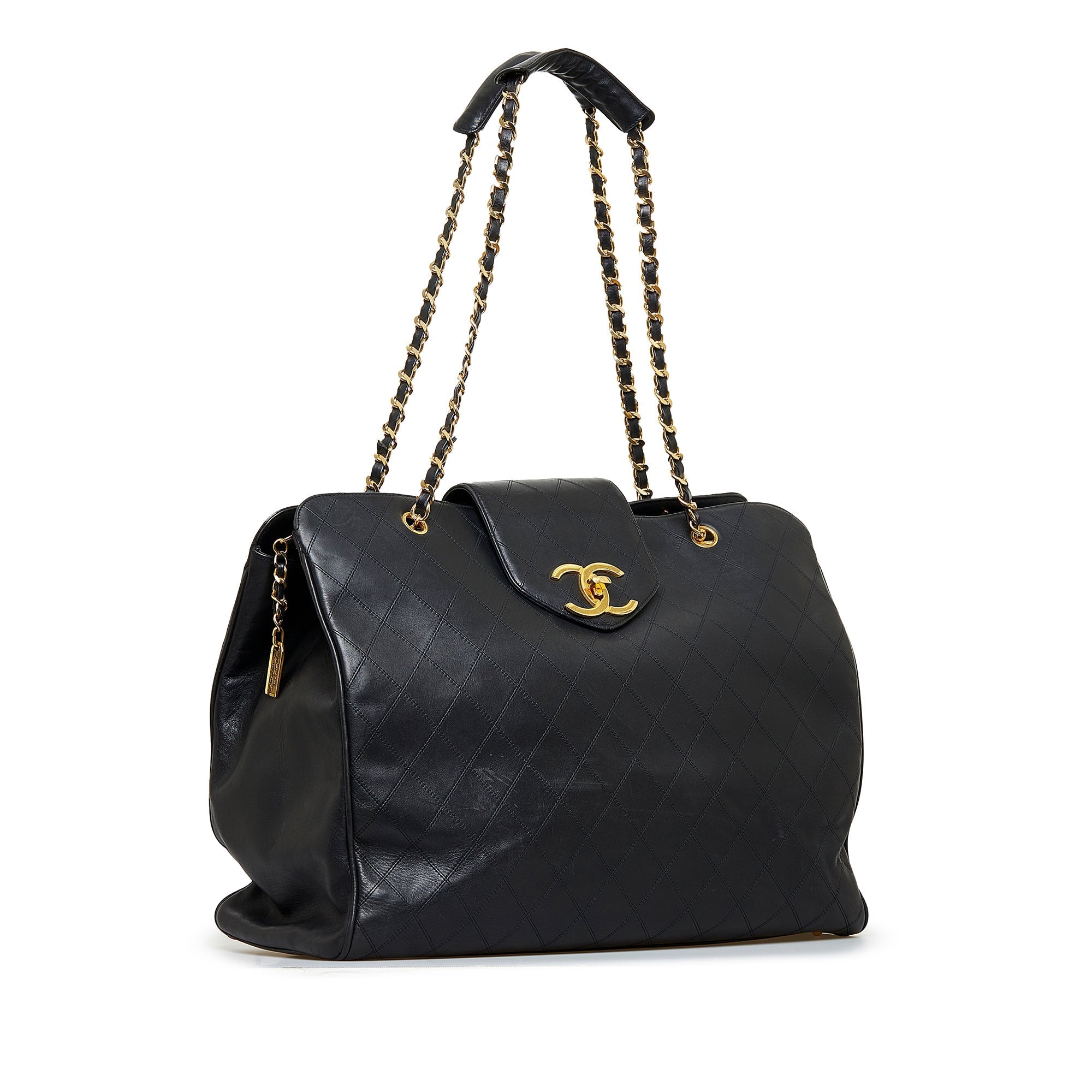 Chanel Supermodel Weekender XL Black Lambskin Gold
