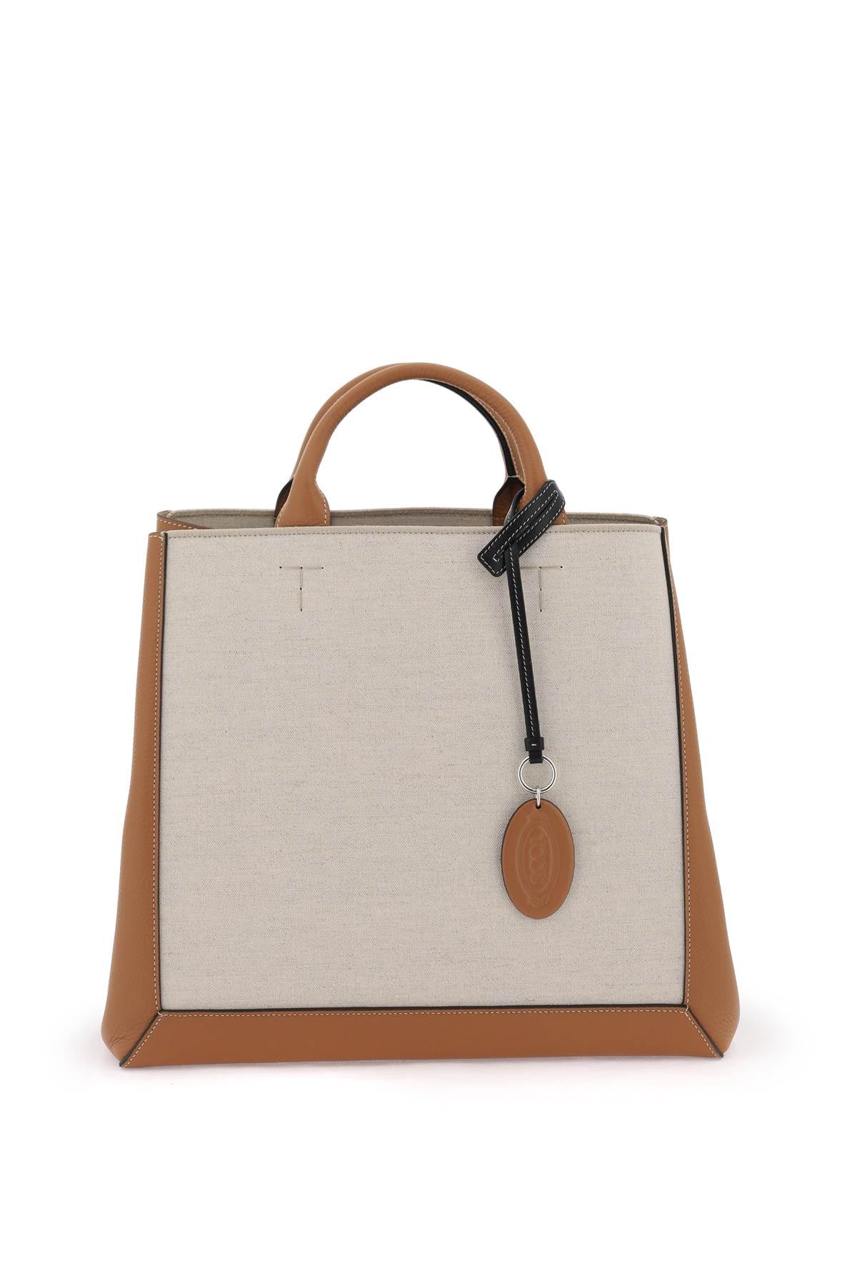 Tod's Canvas & Leather Tote Bag Women