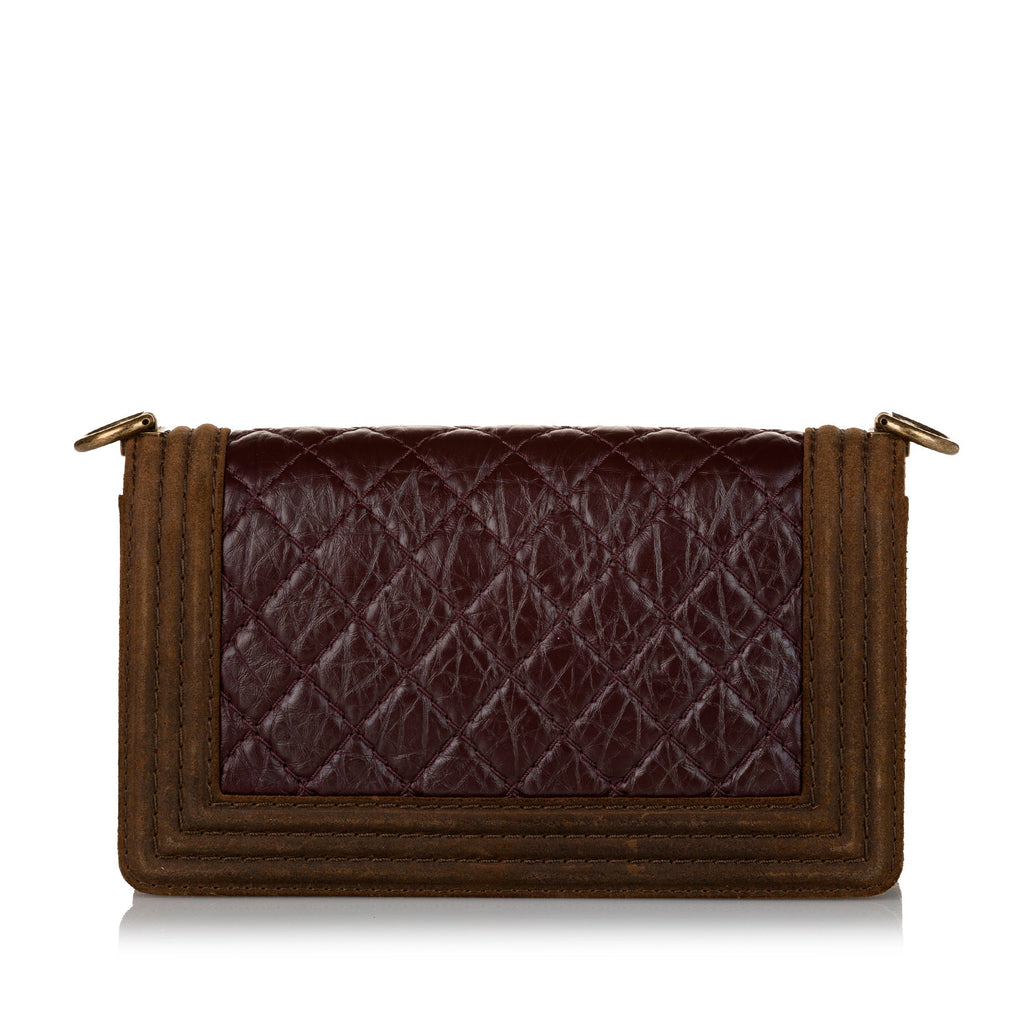Chanel Boy Flap Brown Lambskin Gold