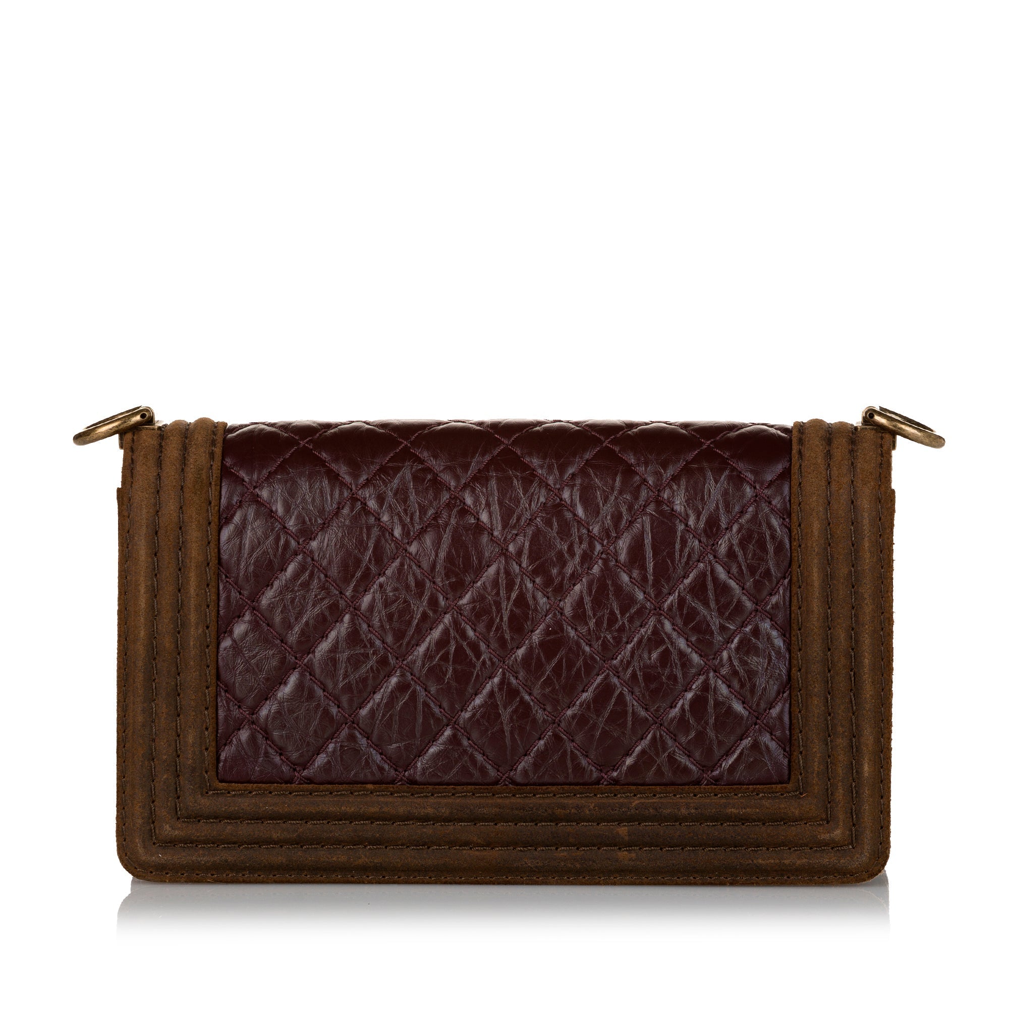 Chanel Boy Flap Brown Lambskin Gold