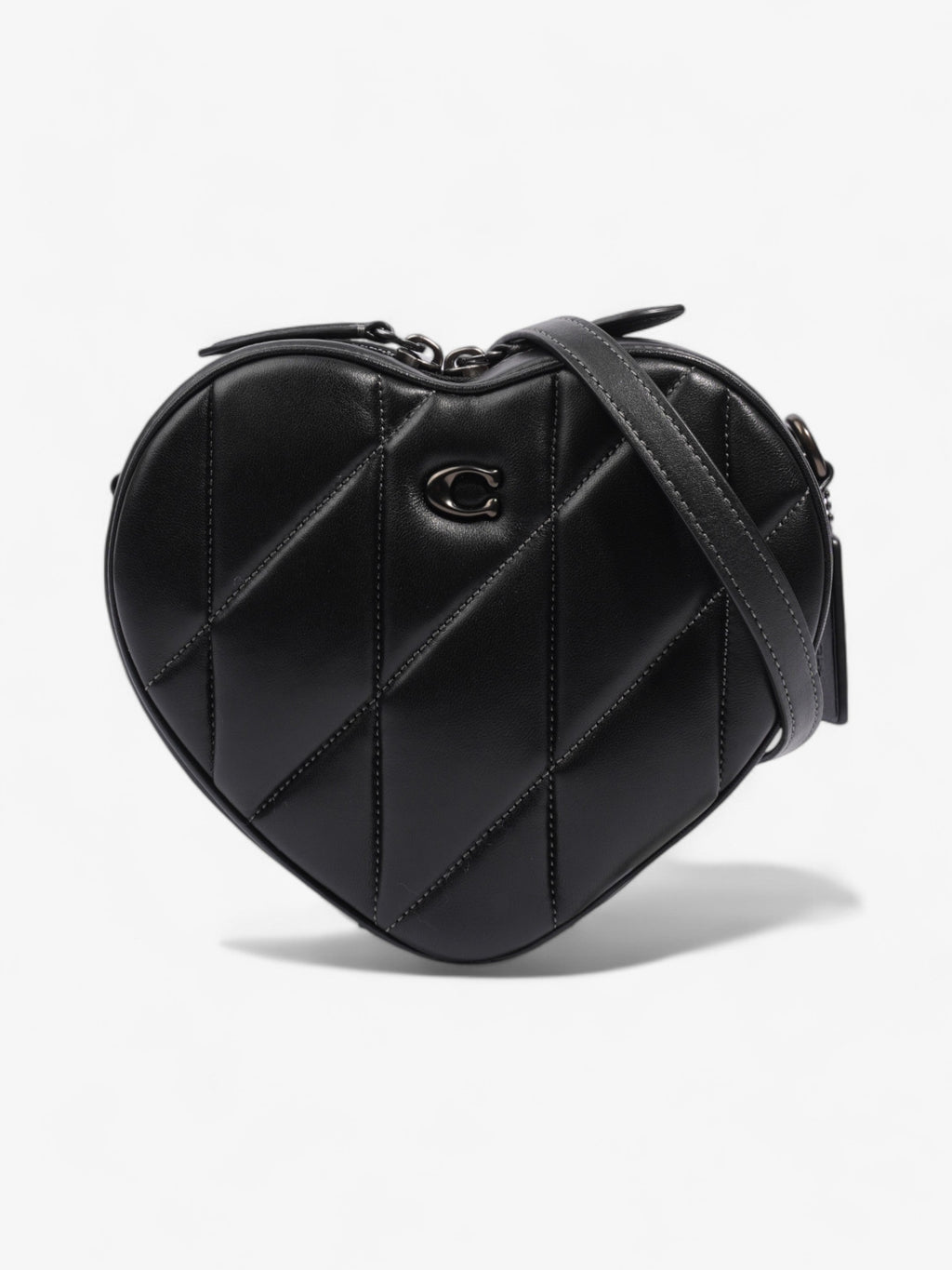 Coach Coach Quilted Heart Bag - Black