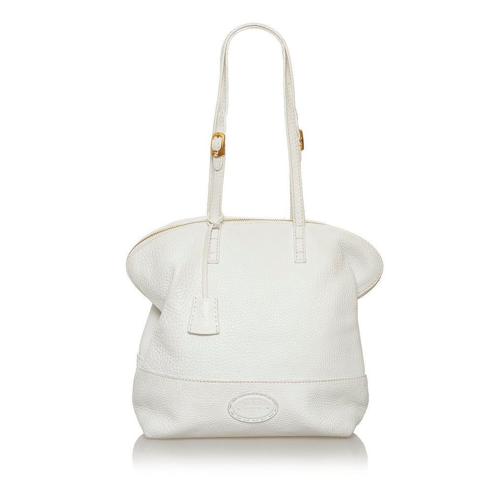 Fendi Selleria 2Bag White Leather