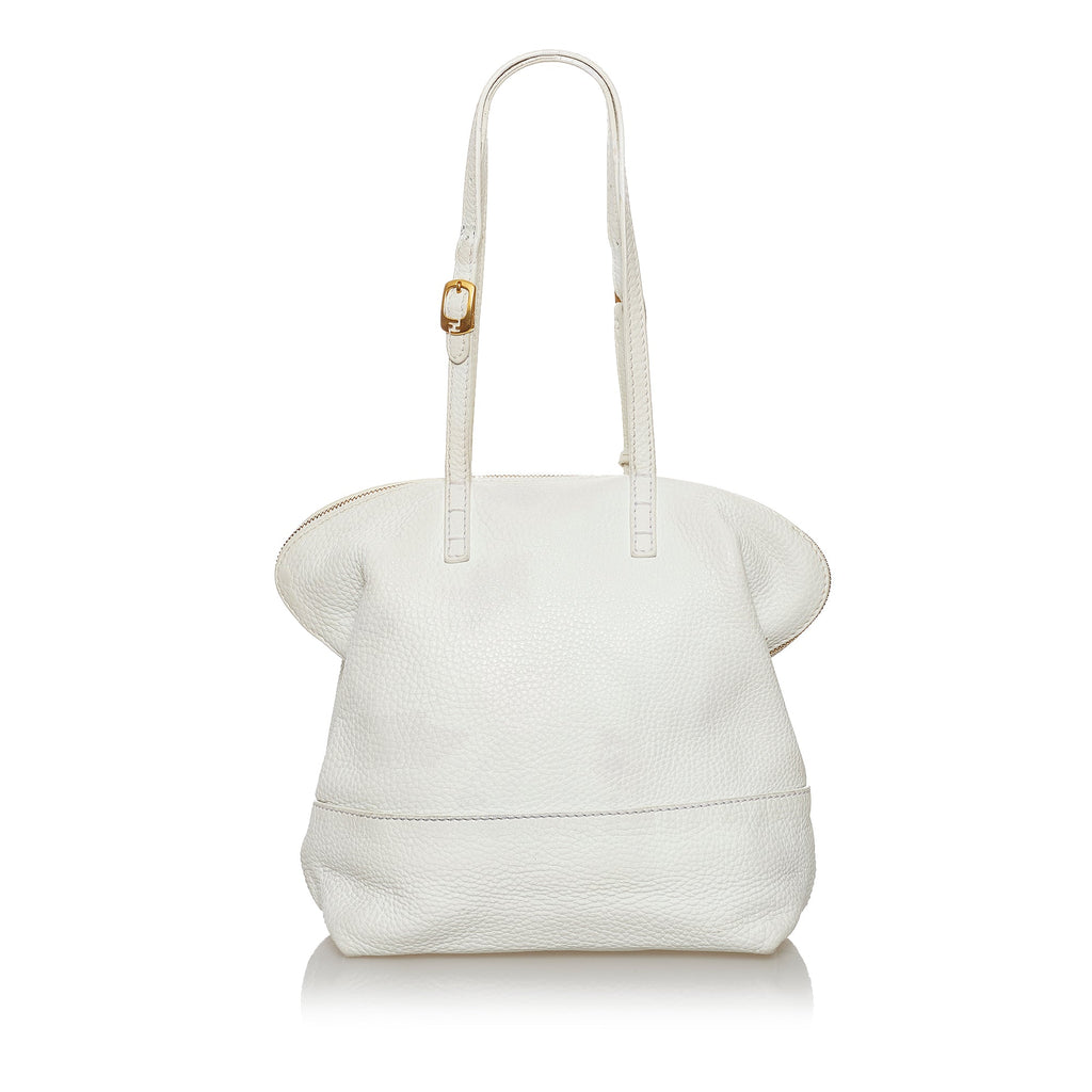 Fendi Selleria 2Bag White Leather