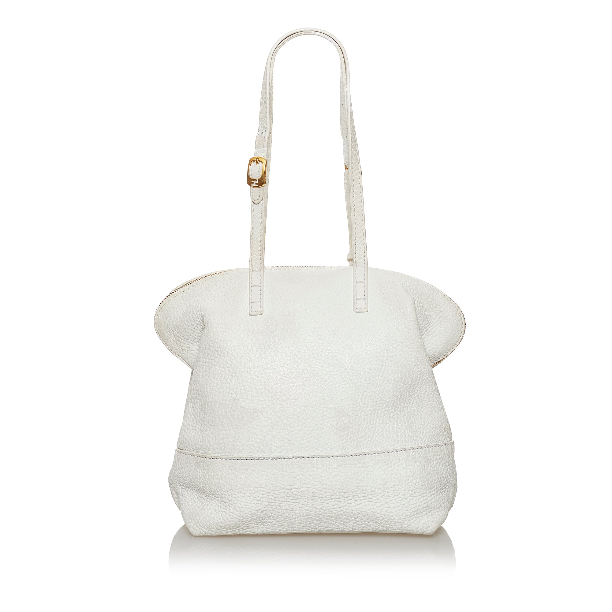 Fendi Selleria 2Bag White Leather
