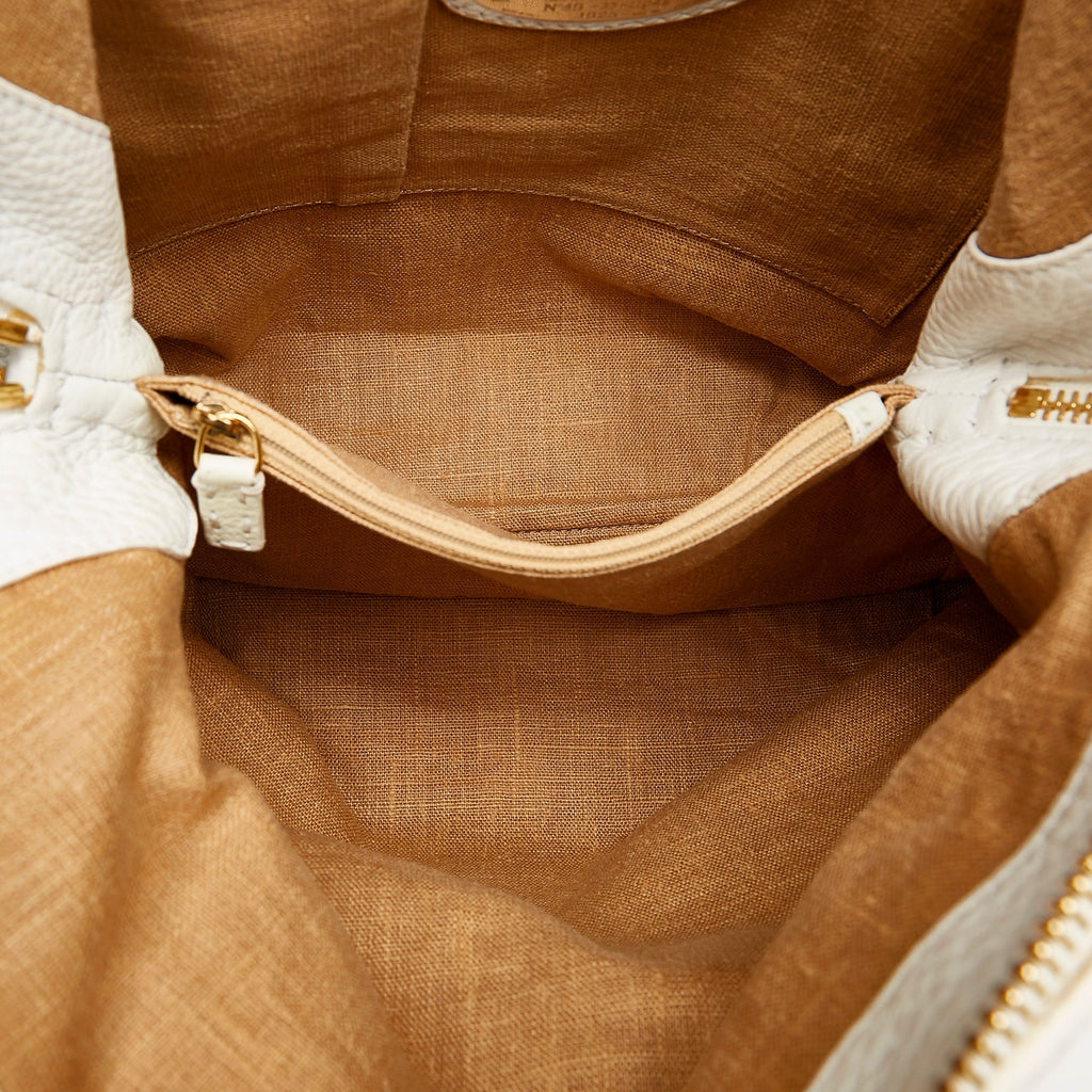 Fendi Selleria 2Bag White Leather
