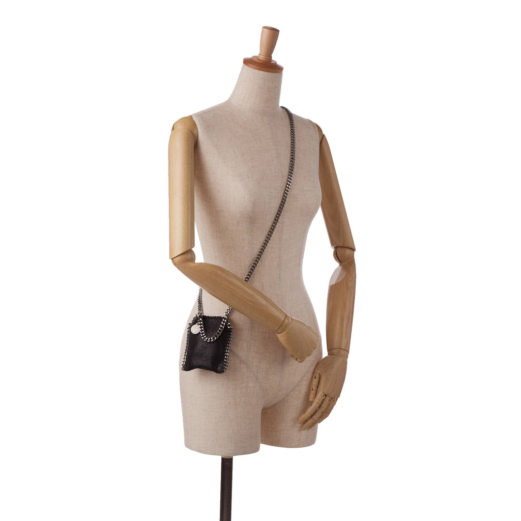 Black Stella McCartney Micro Falabella Tote Satchel