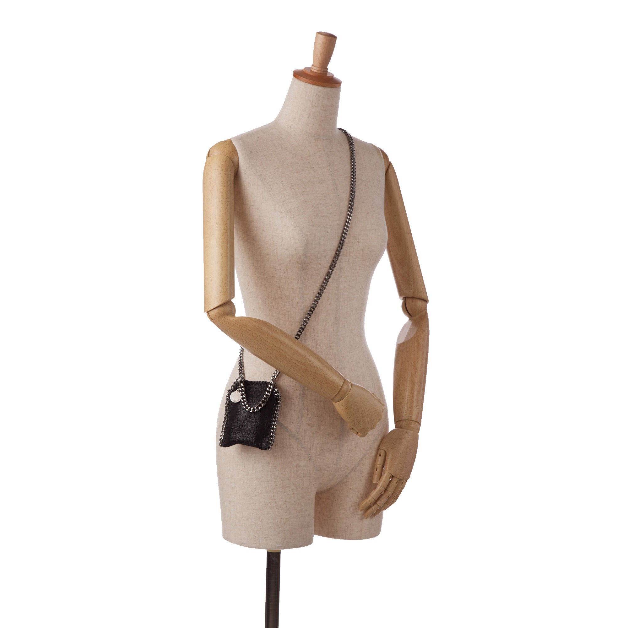 Black Stella McCartney Micro Falabella Tote Satchel