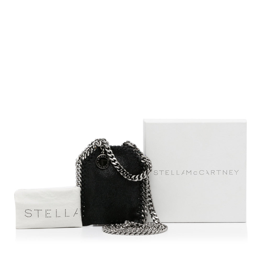 Black Stella McCartney Micro Falabella Tote Satchel