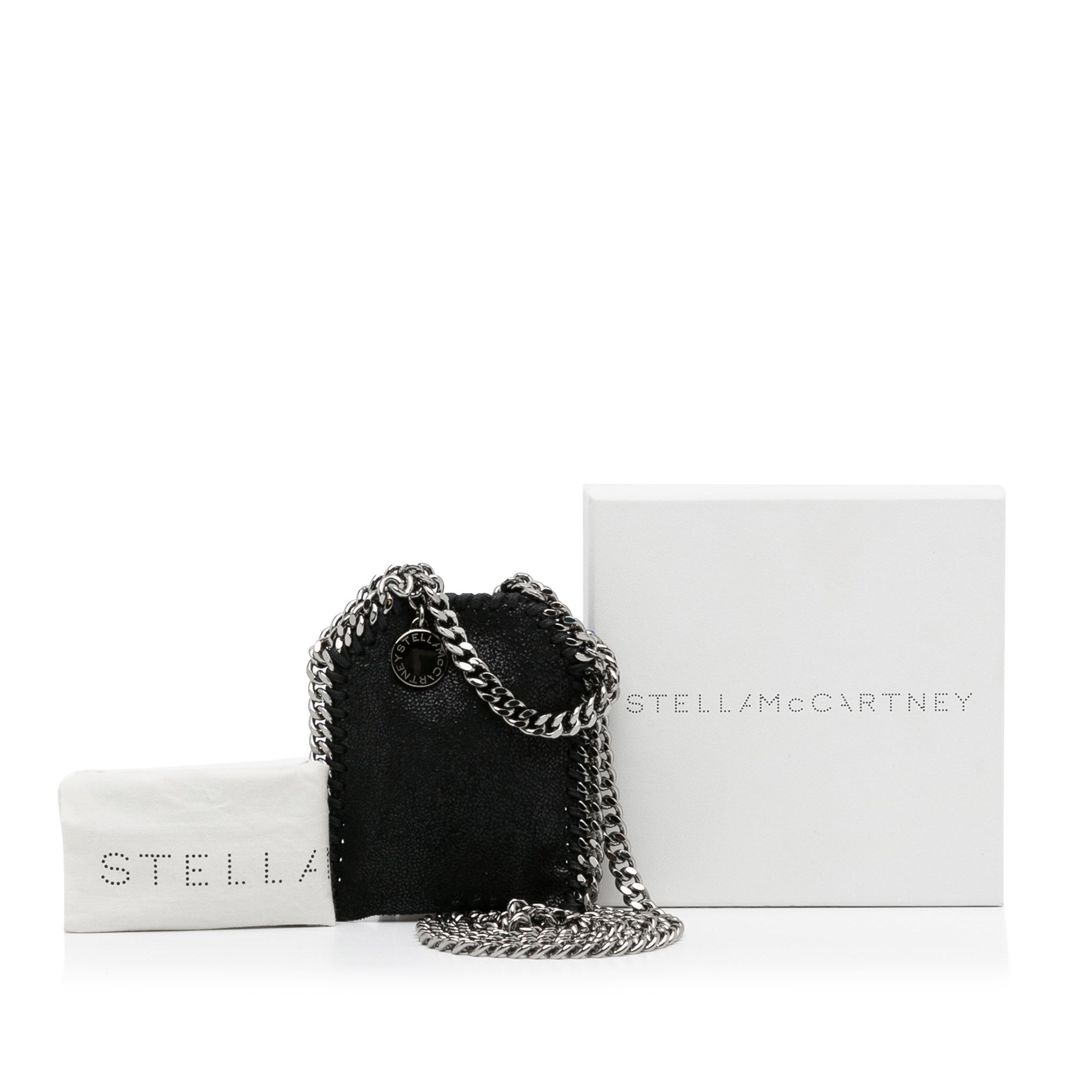 Black Stella McCartney Micro Falabella Tote Satchel