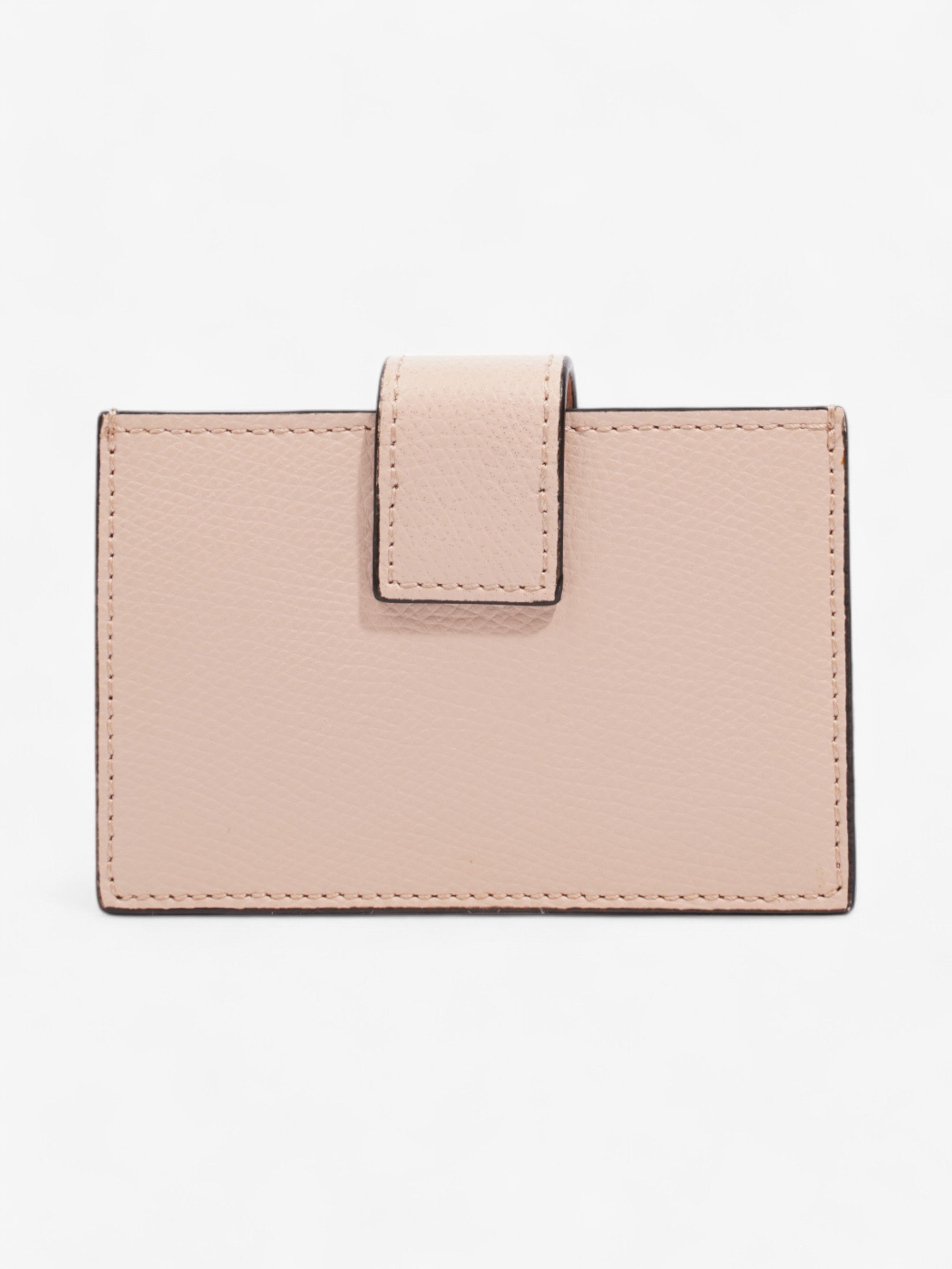 Fendi F is Fendi Card Holder Light Pink / Gold Leather