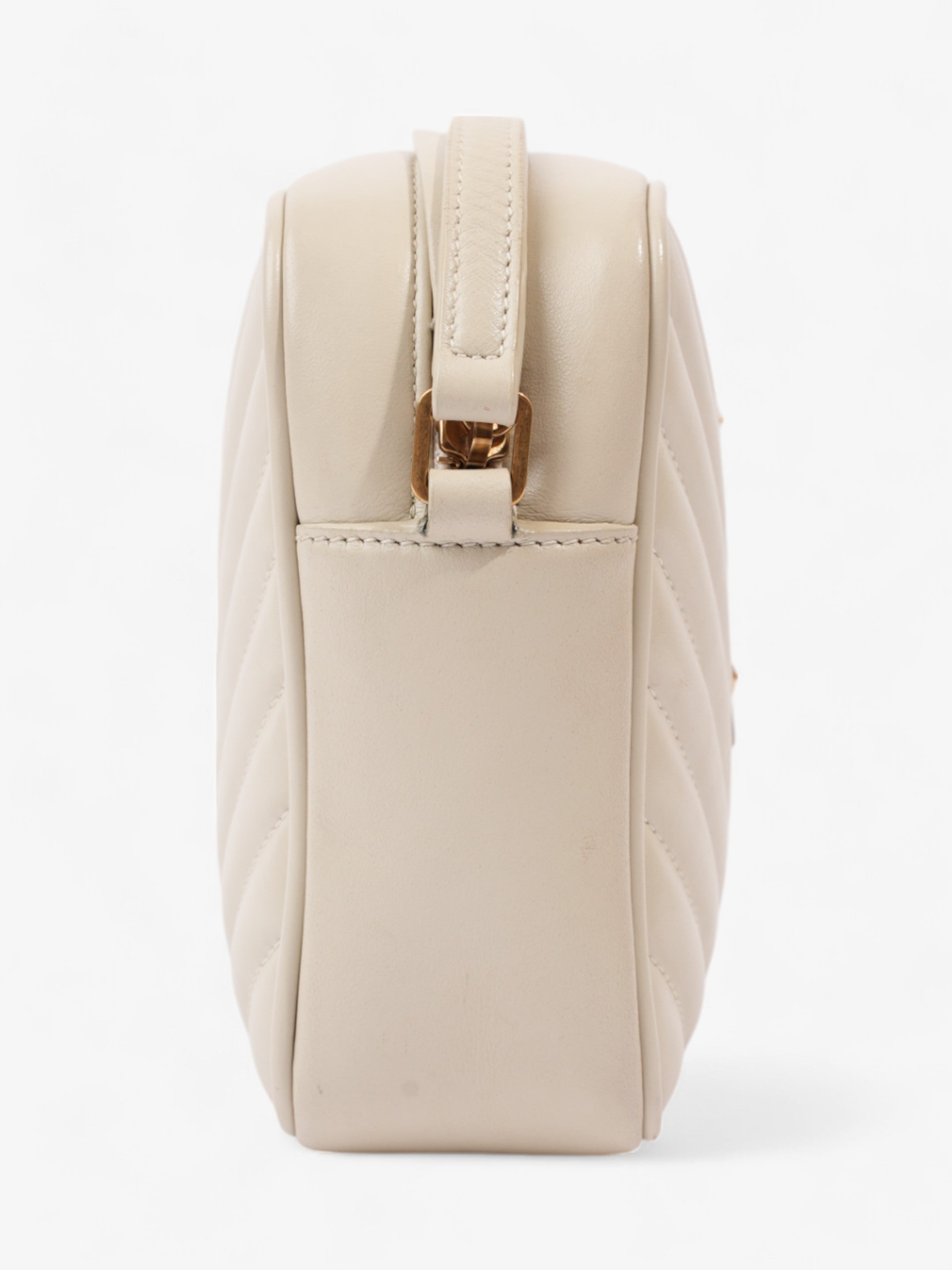 Saint Laurent Lou Camera Bag Cream Matelasse Leather Medium