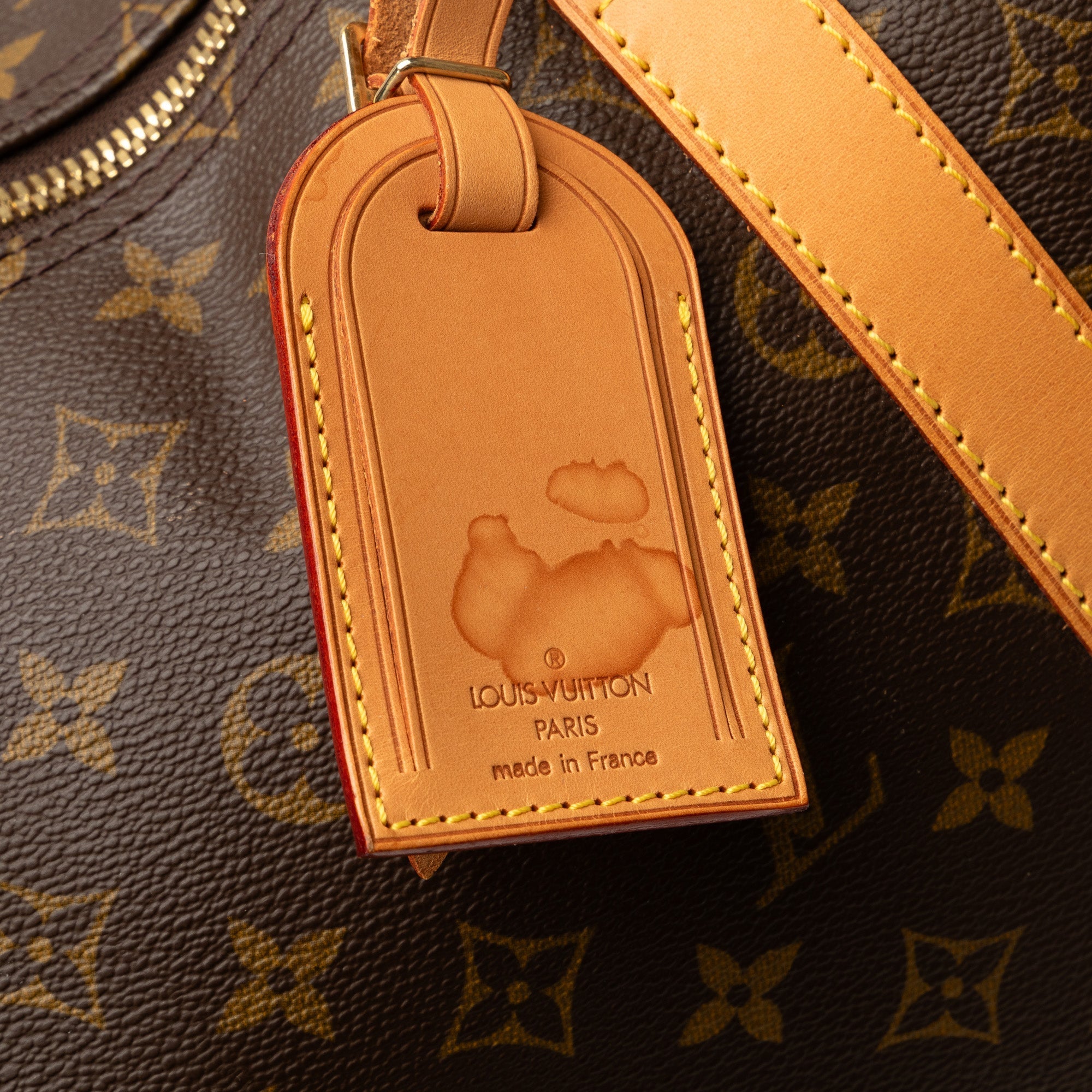 Brown Louis Vuitton Monogram Keepall 50 Travel Bag