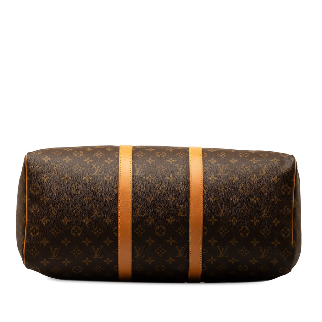 Brown Louis Vuitton Monogram Keepall 50 Travel Bag