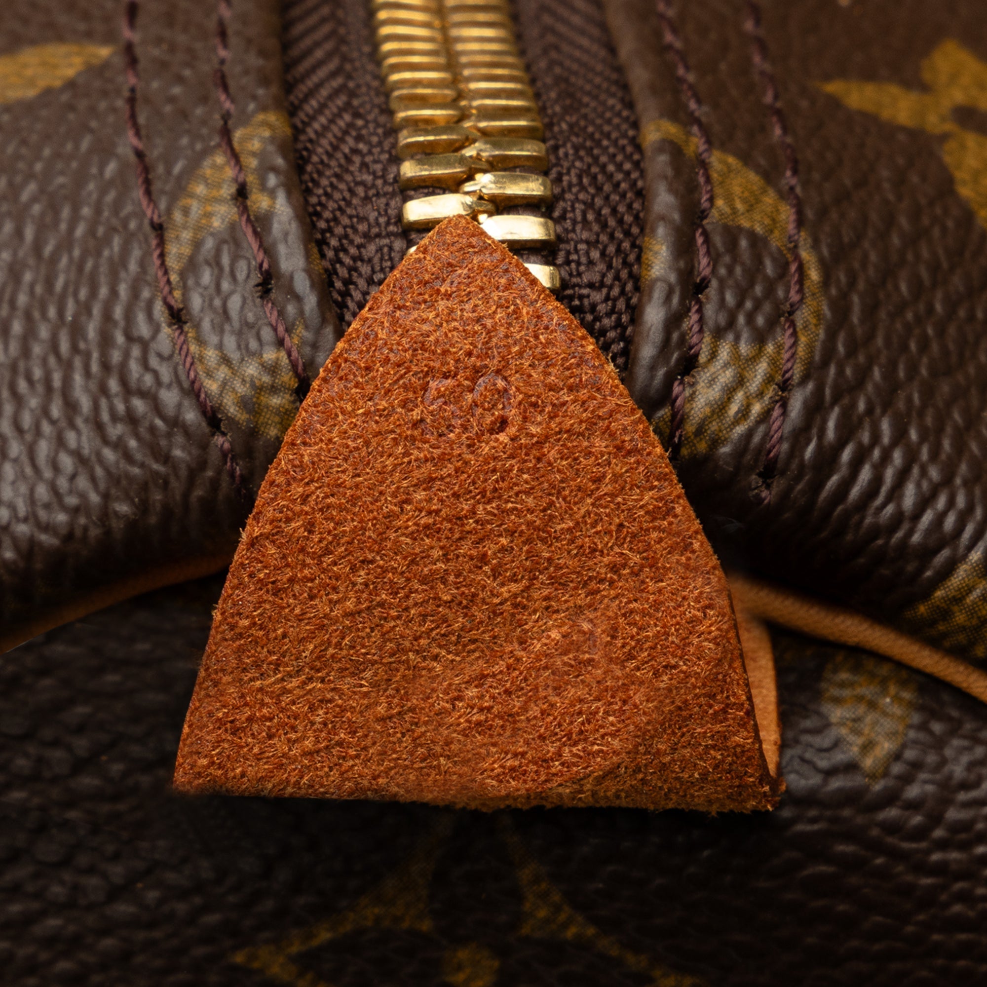 Brown Louis Vuitton Monogram Keepall 50 Travel Bag