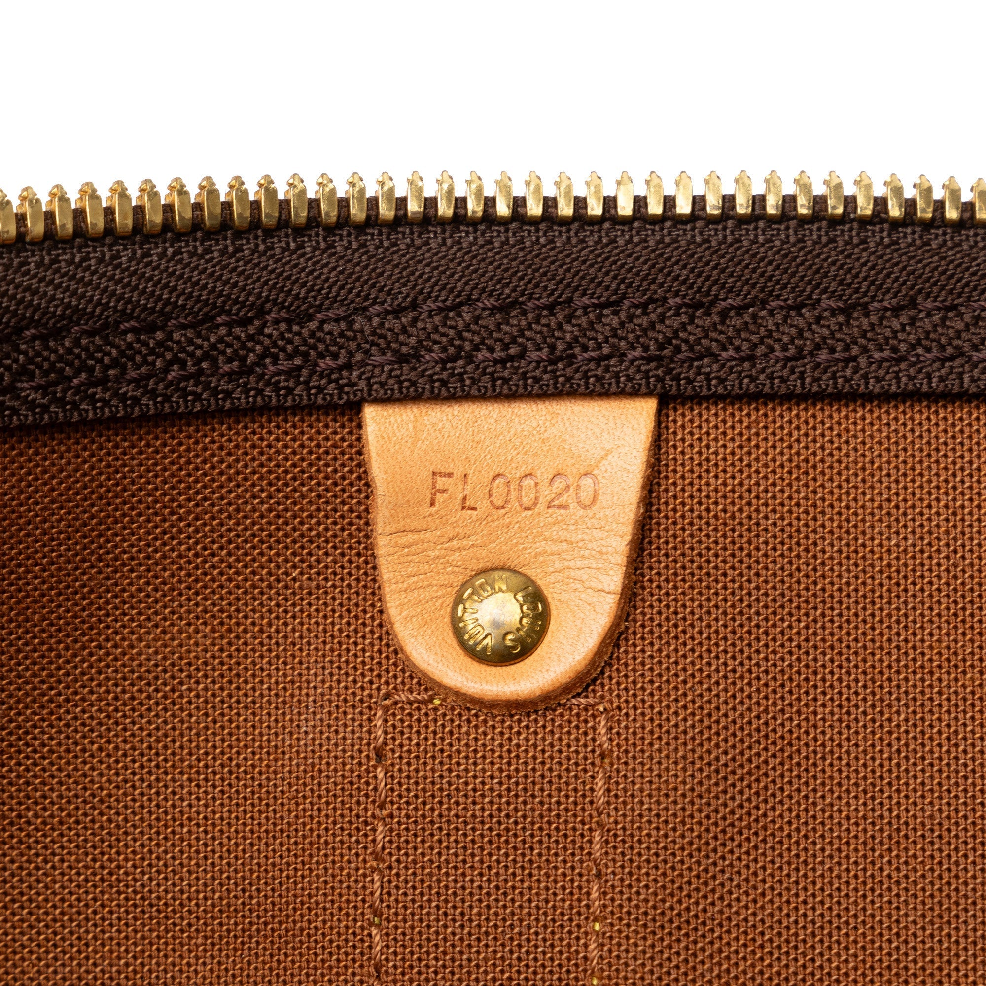 Brown Louis Vuitton Monogram Keepall 50 Travel Bag
