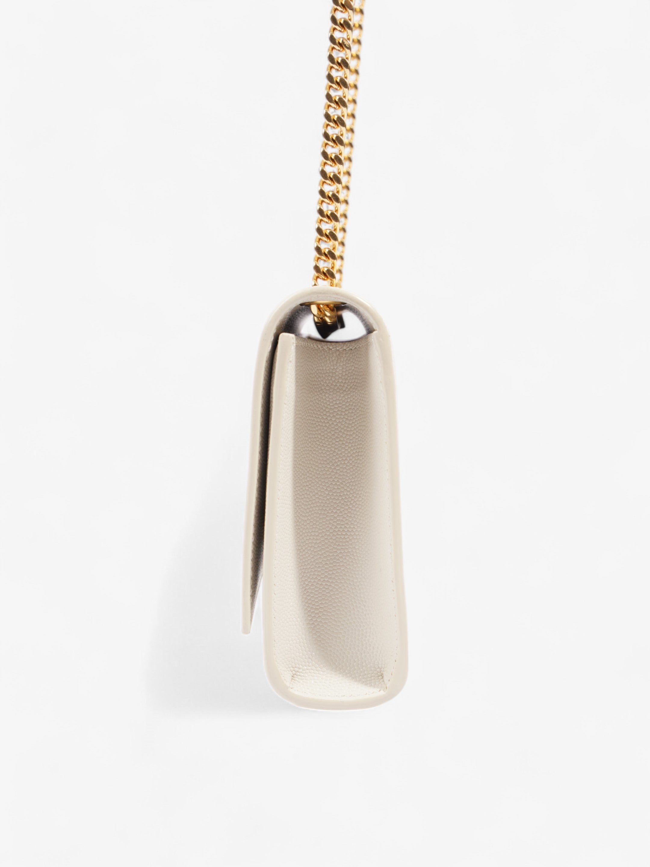 Saint Laurent Kate Bag Cream Leather Small