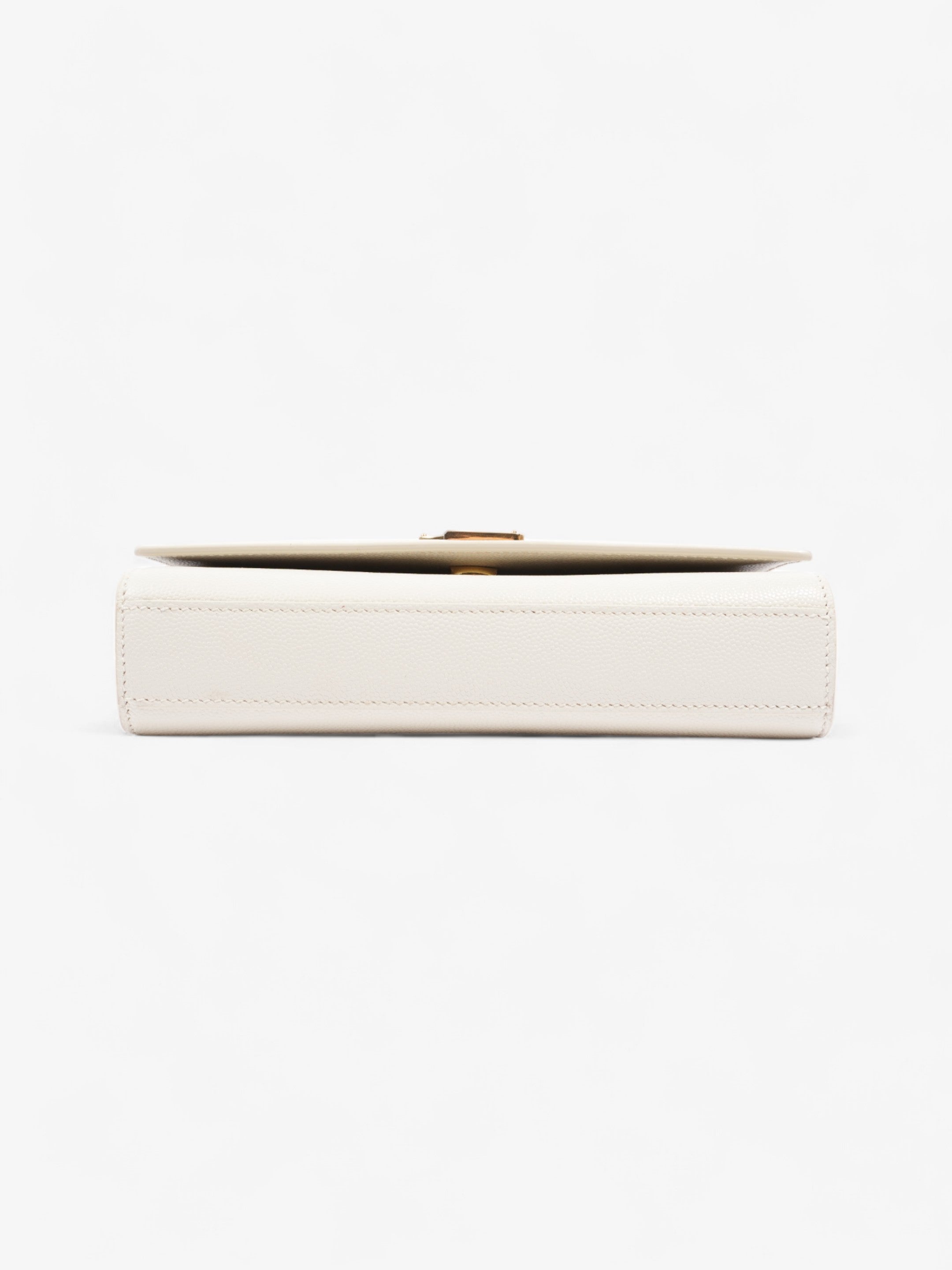 Saint Laurent Kate Bag Cream Leather Small