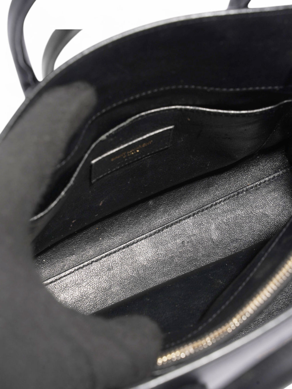 Saint Laurent Sac De Jour Black Leather Baby