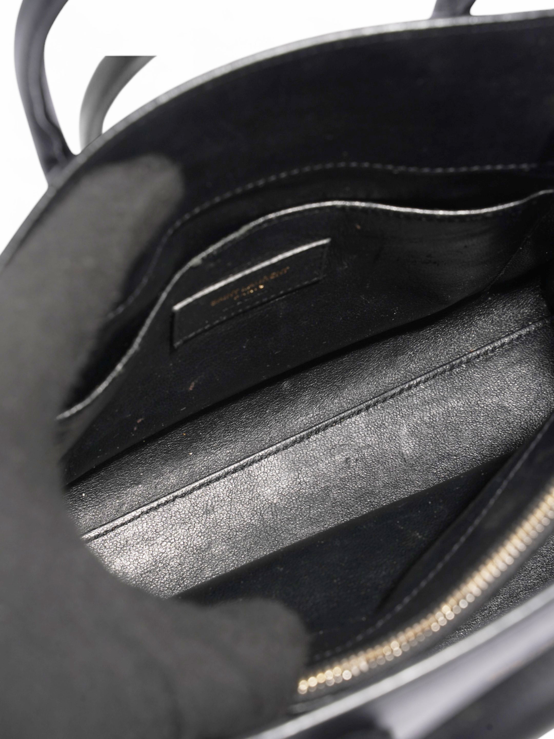 Saint Laurent Sac De Jour Black Leather Baby