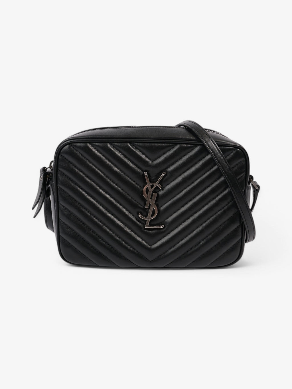 Saint Laurent Lou Camera Bag Black Calfskin Leather