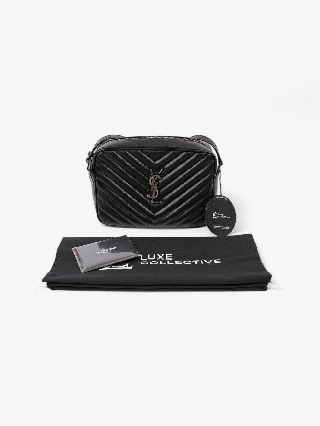 Saint Laurent Lou Camera Bag Black Calfskin Leather