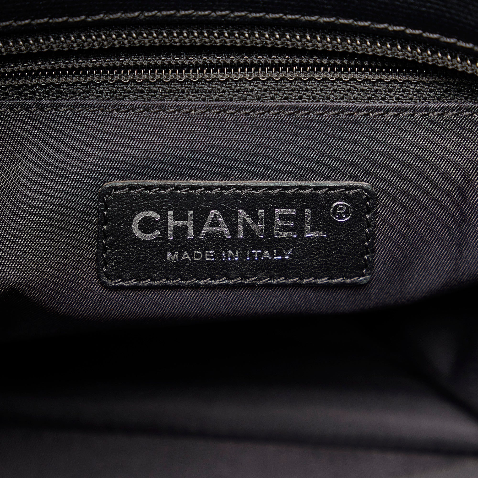 Black Chanel Paris Biarritz PM Tote