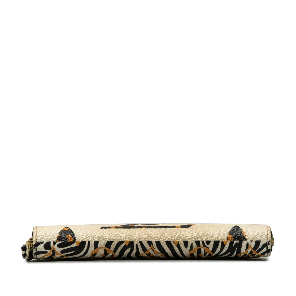 Brown Louis Vuitton Monogram Giant Jungle Zippy Wallet