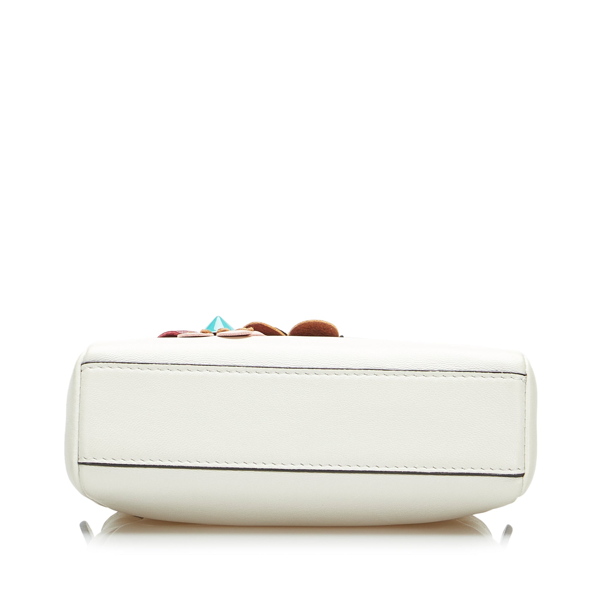 Fendi Flowerland Peekaboo Micro White