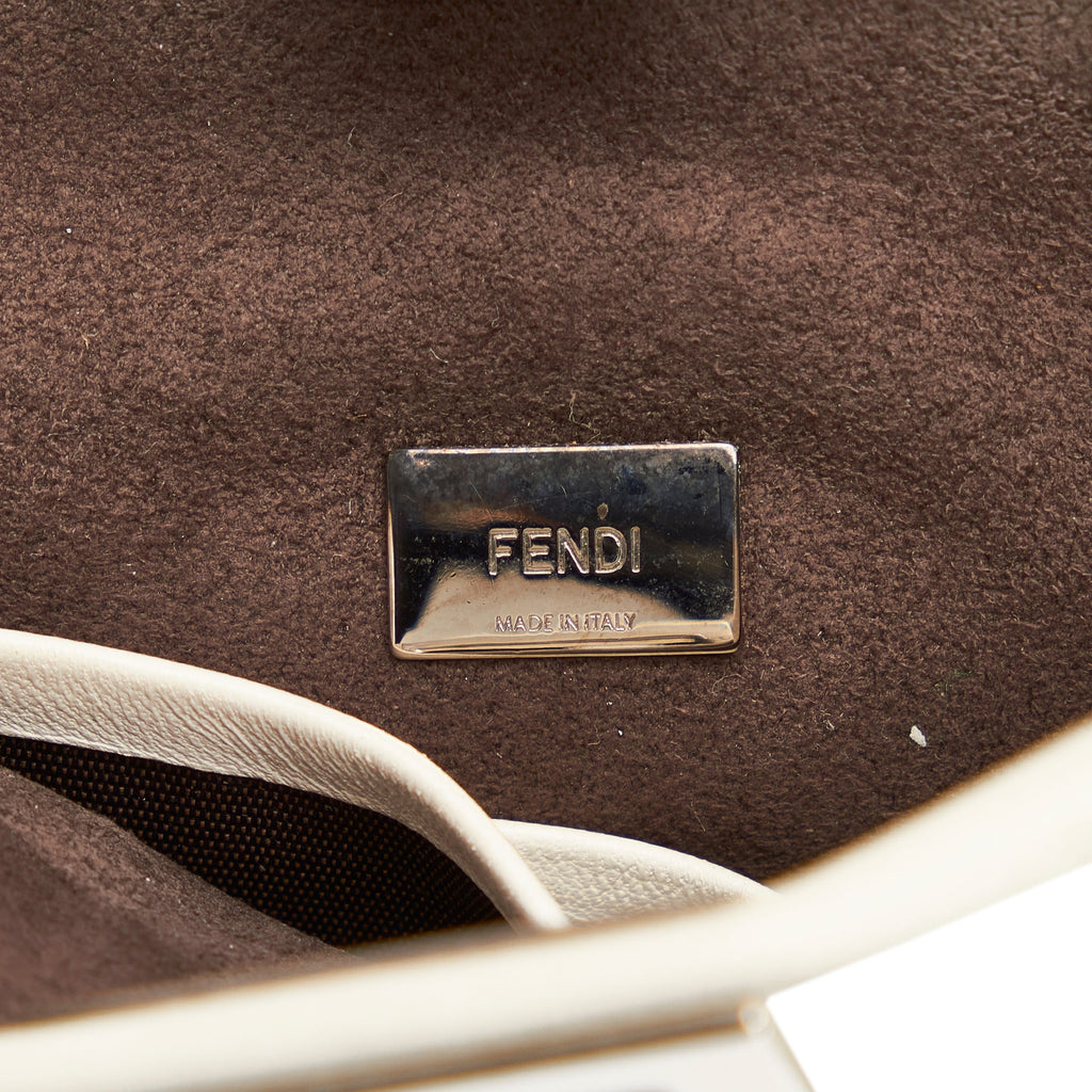 Fendi Flowerland Peekaboo Micro White