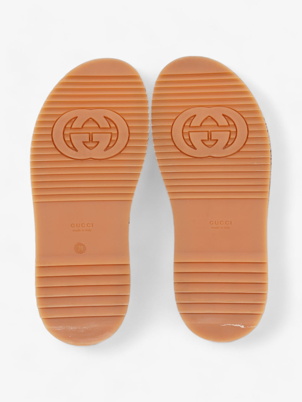 Gucci Angelina Camel And Ebony GG Supreme Canvas EU 38 UK 5