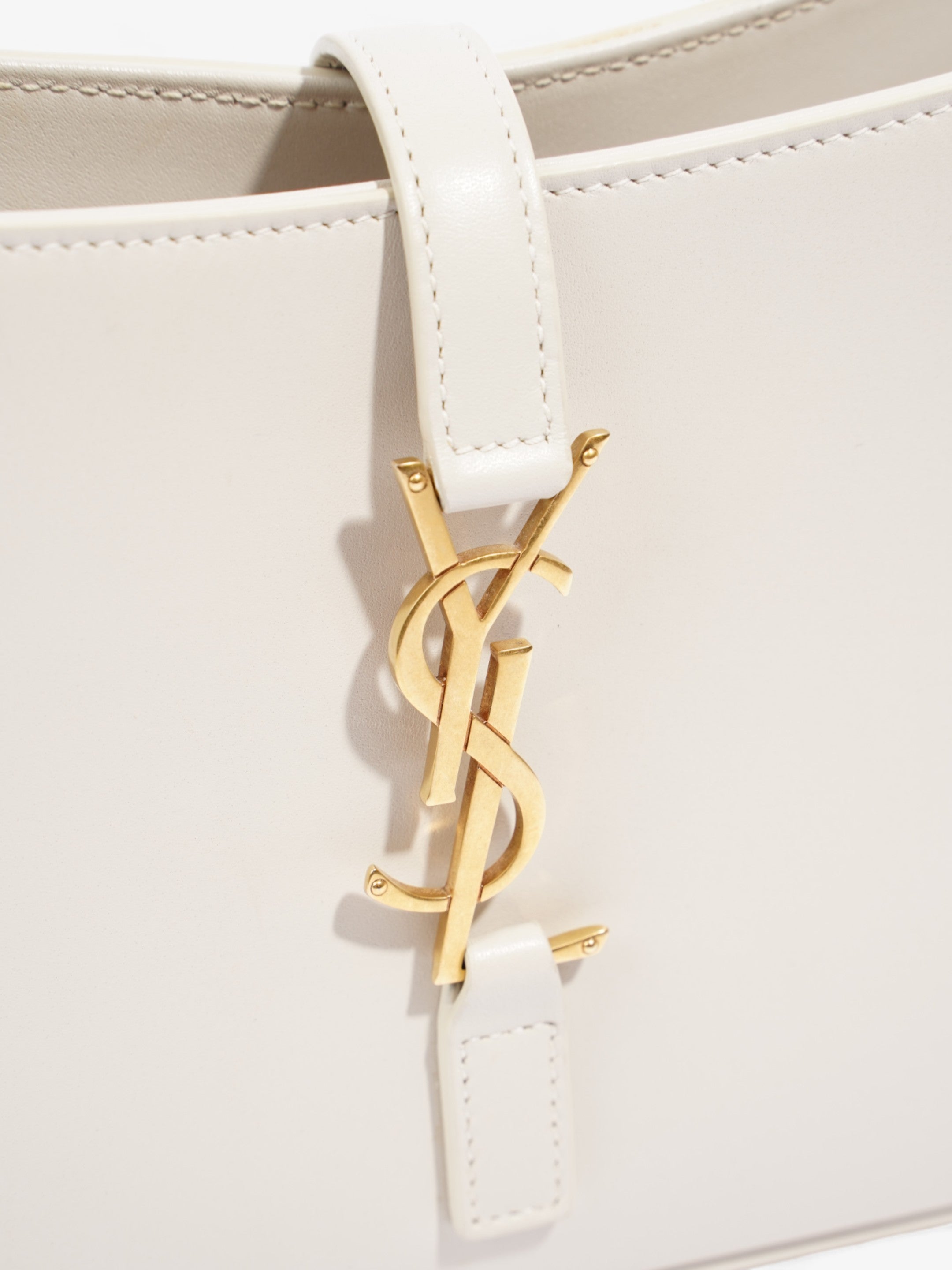 Saint Laurent Le 5 a 7 Cream Leather