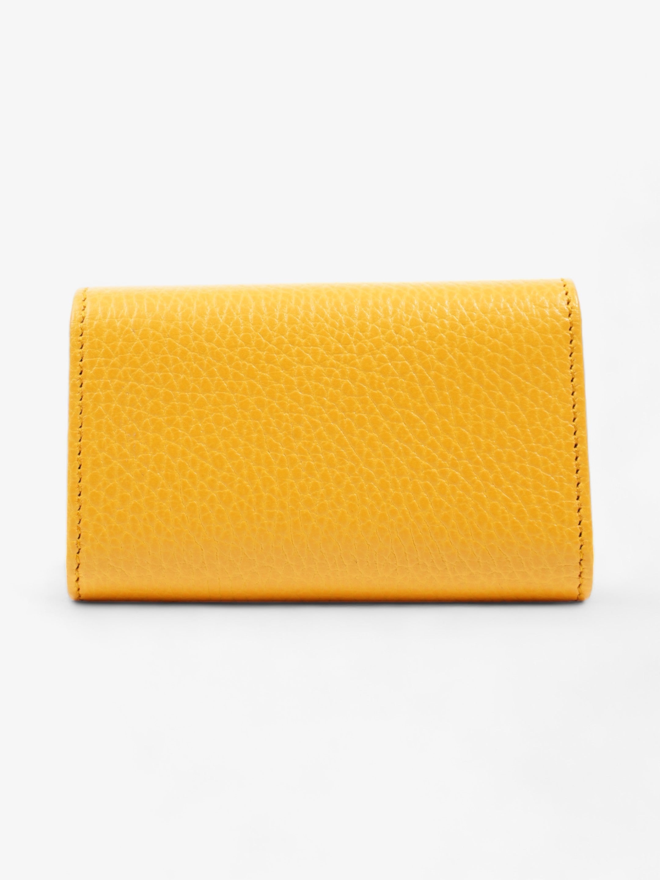Gucci Garden Key Case with Bat Mustard Leather