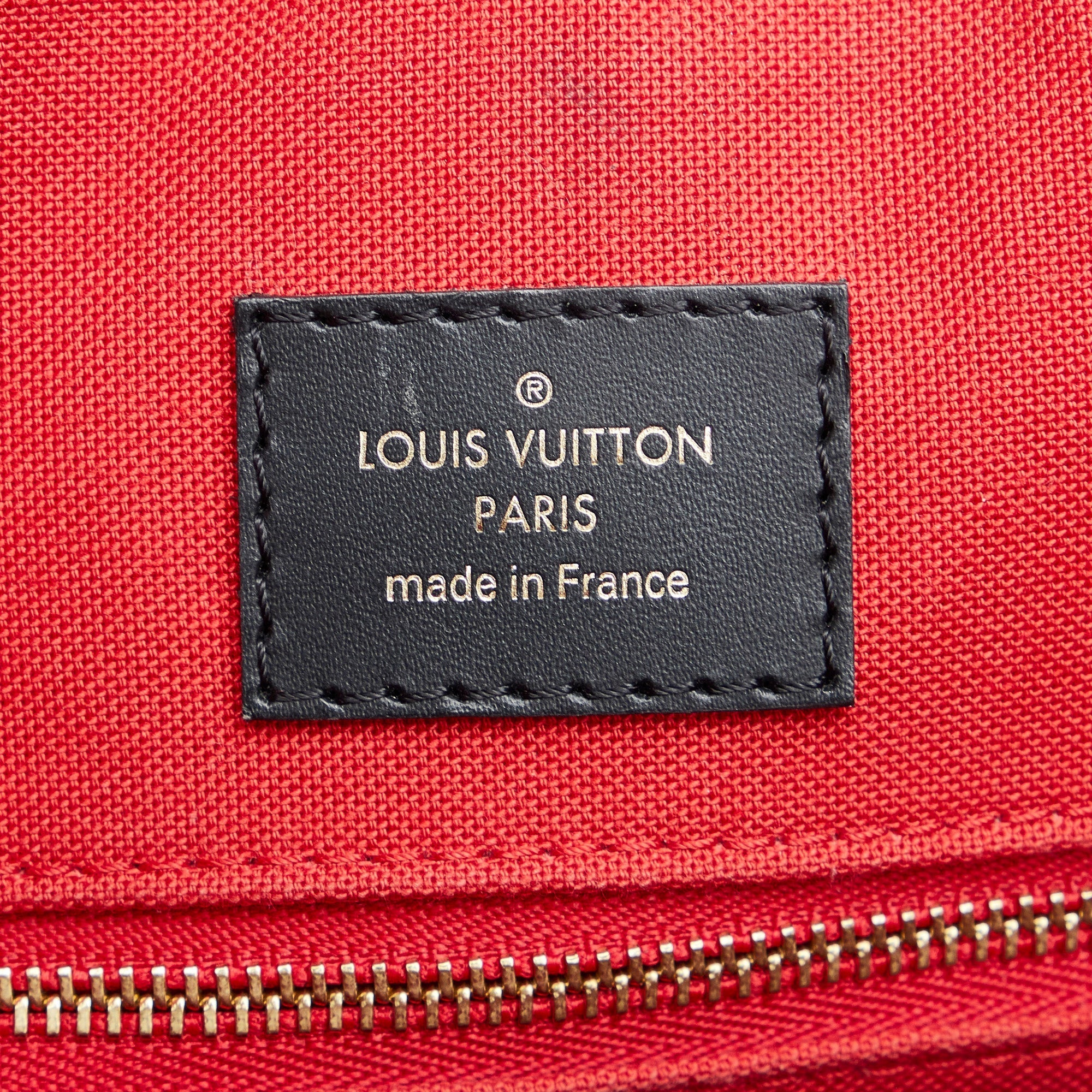 Brown Louis Vuitton Monogram Reverse OntheGo GM Satchel