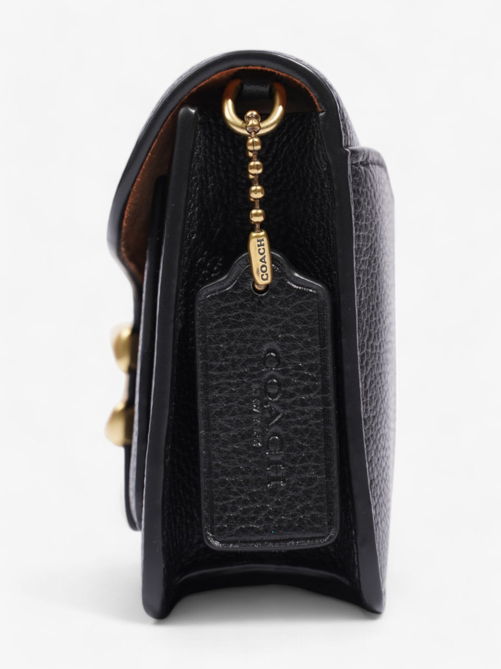 Coach Tabby Chain Black Grained Leather