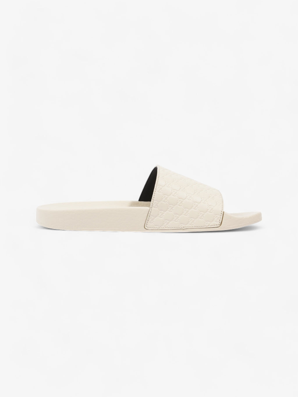 Gucci Microguccissima Slide Ivory Rubber EU 37 UK 4