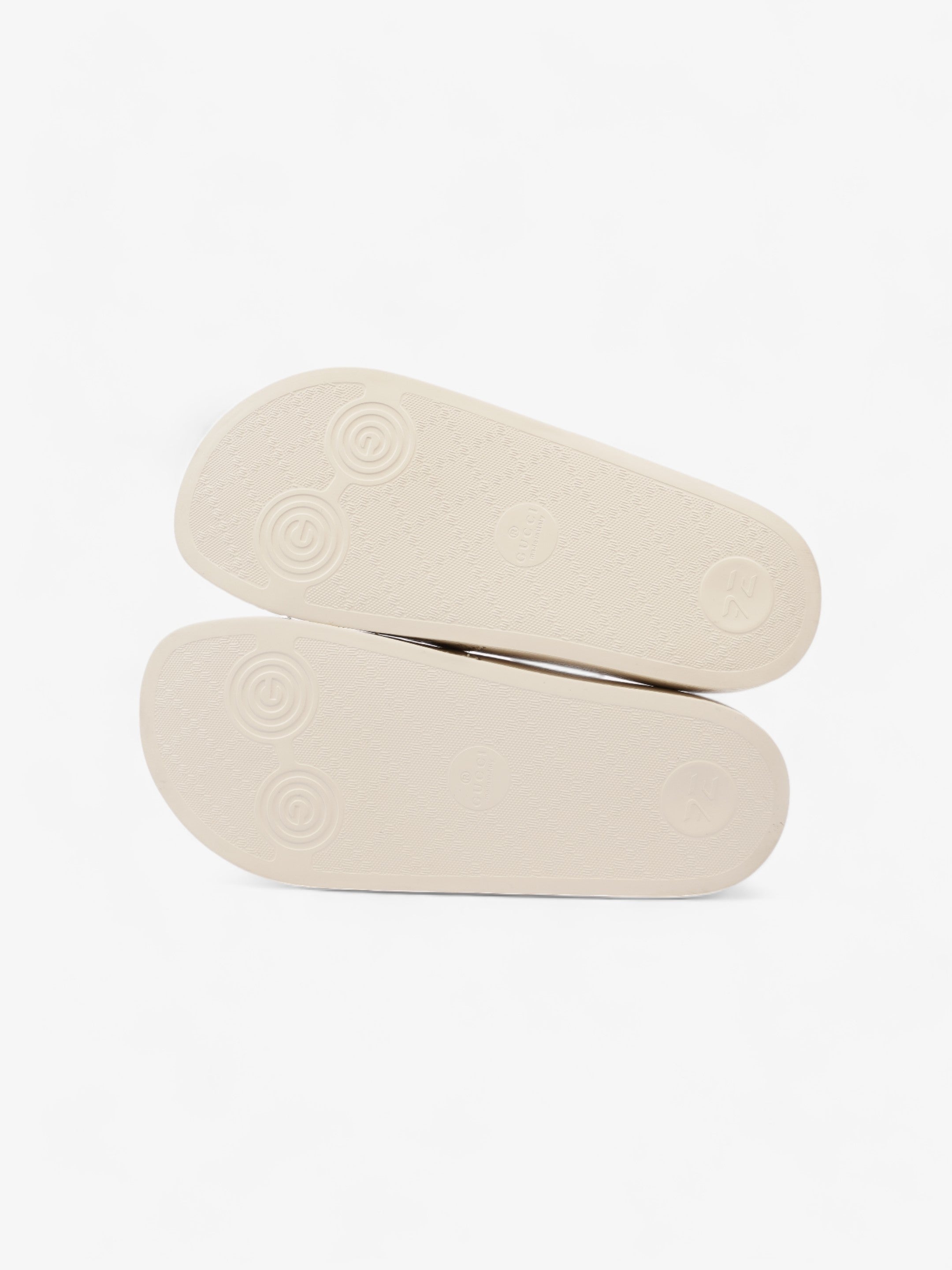 Gucci Microguccissima Slide Ivory Rubber EU 37 UK 4