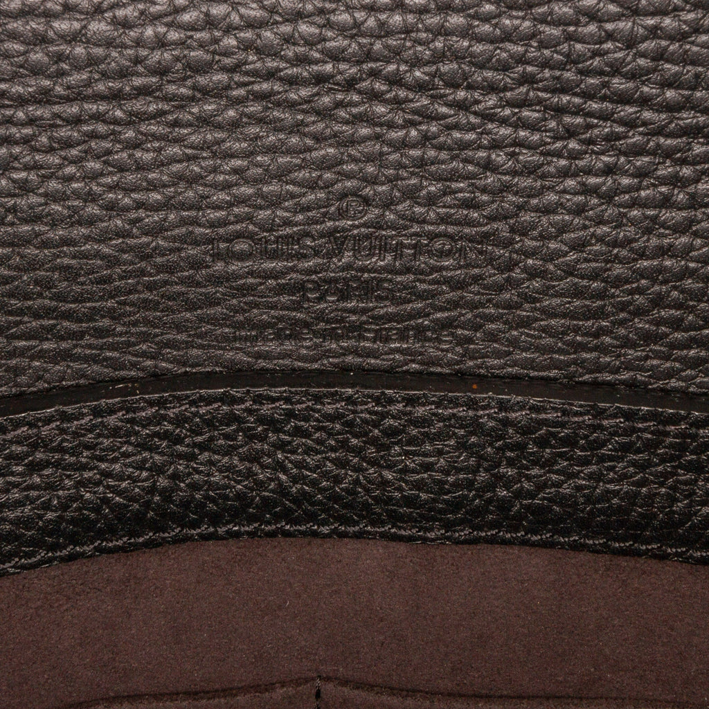 Black Louis Vuitton Taurillon Serviette Dorian Business Bag