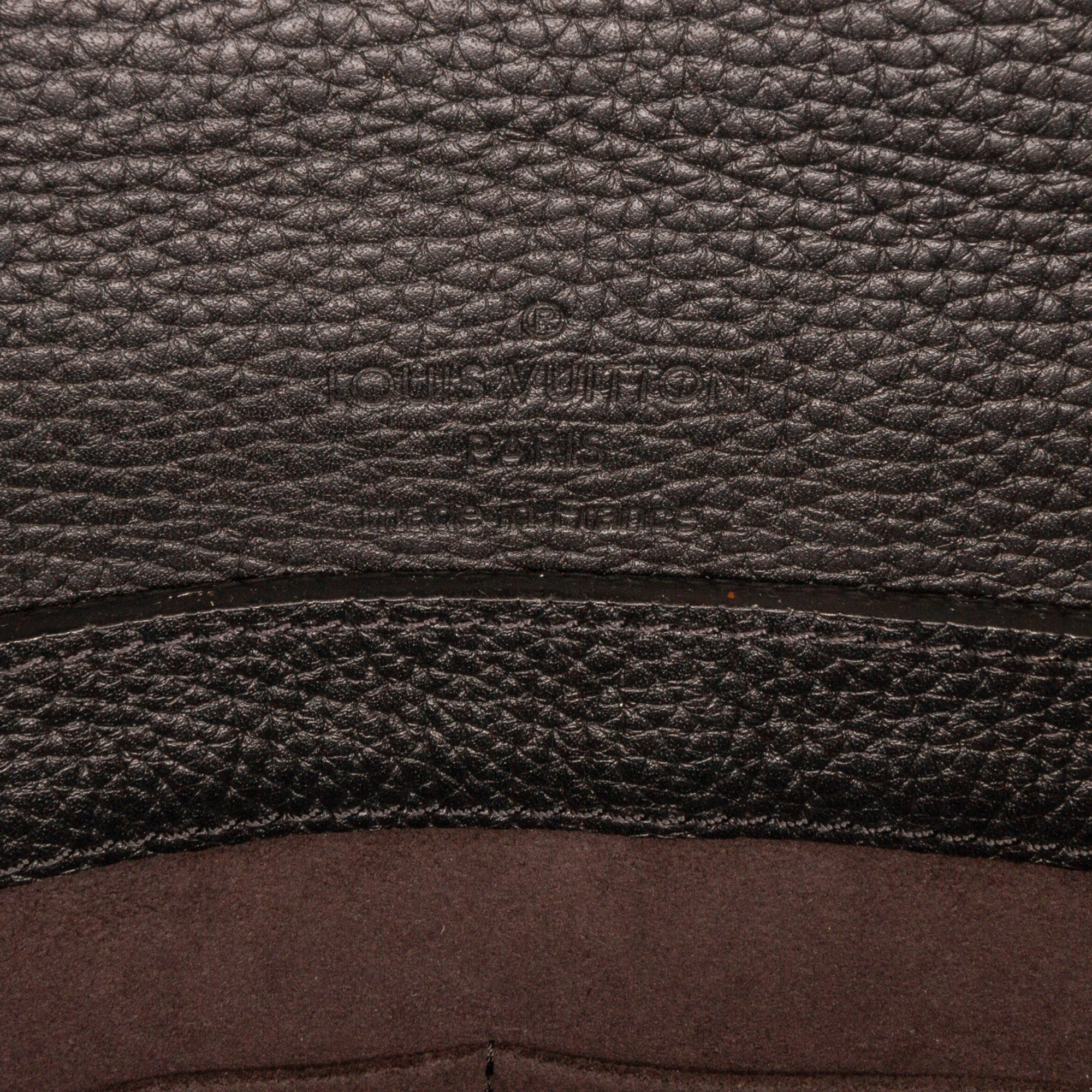 Black Louis Vuitton Taurillon Serviette Dorian Business Bag