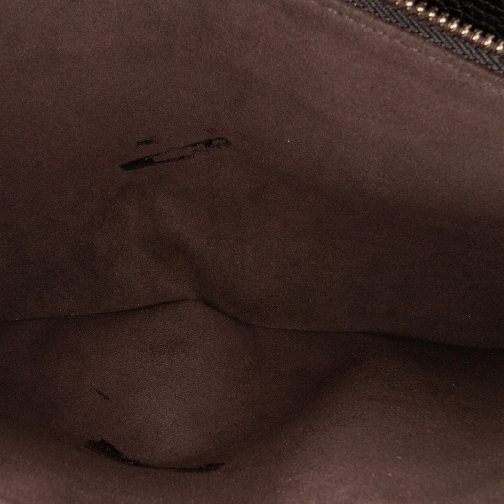Black Louis Vuitton Taurillon Serviette Dorian Business Bag